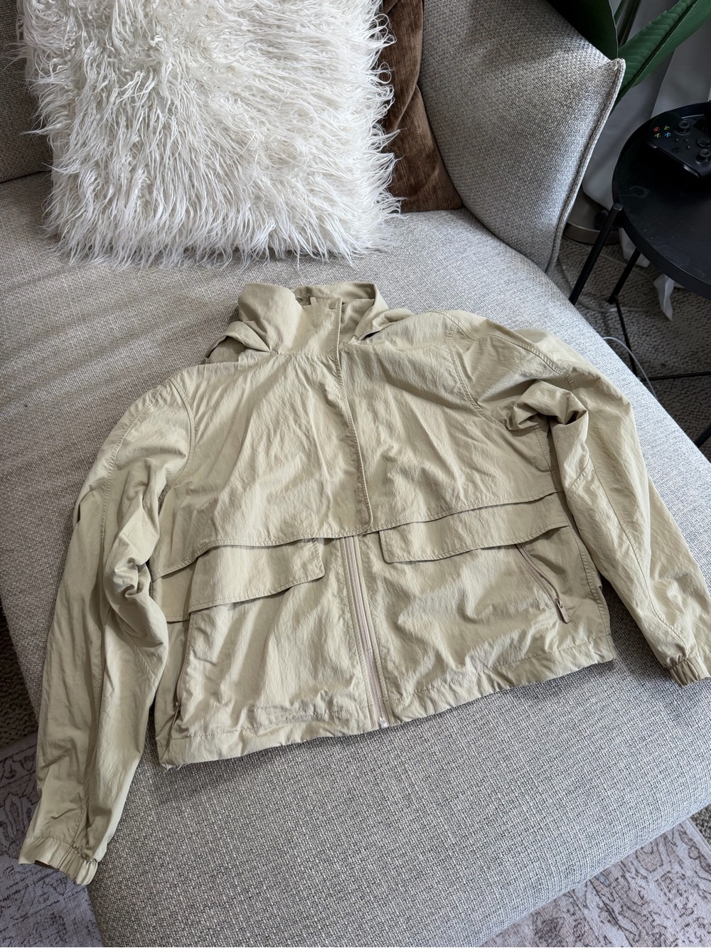 Lululemon “Always Effortless” Rain Jacket in Khaki